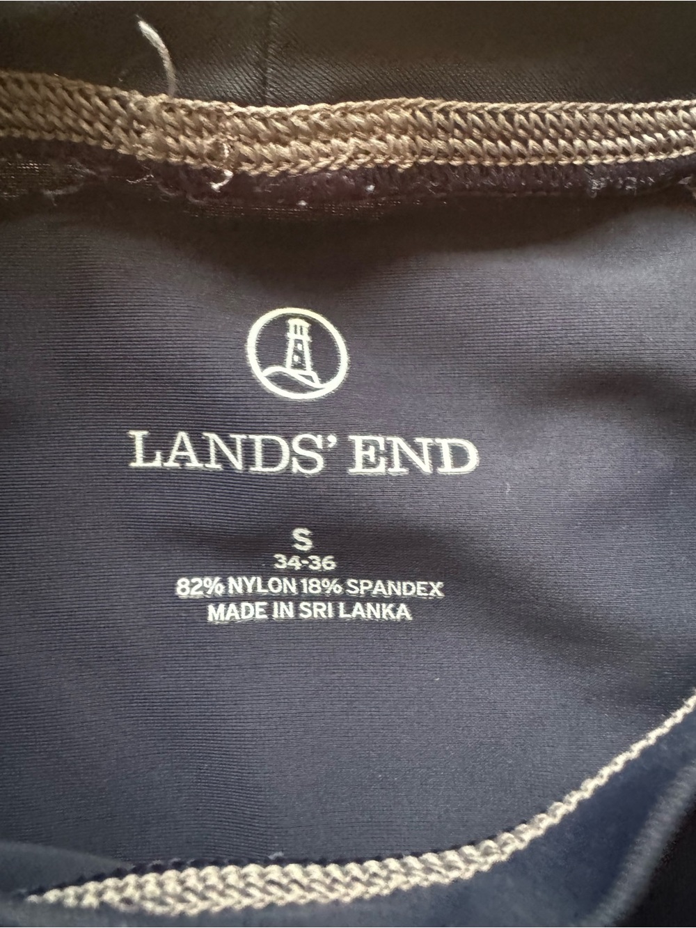 Mens Lands End Rash Guard - Picture 2 of 3